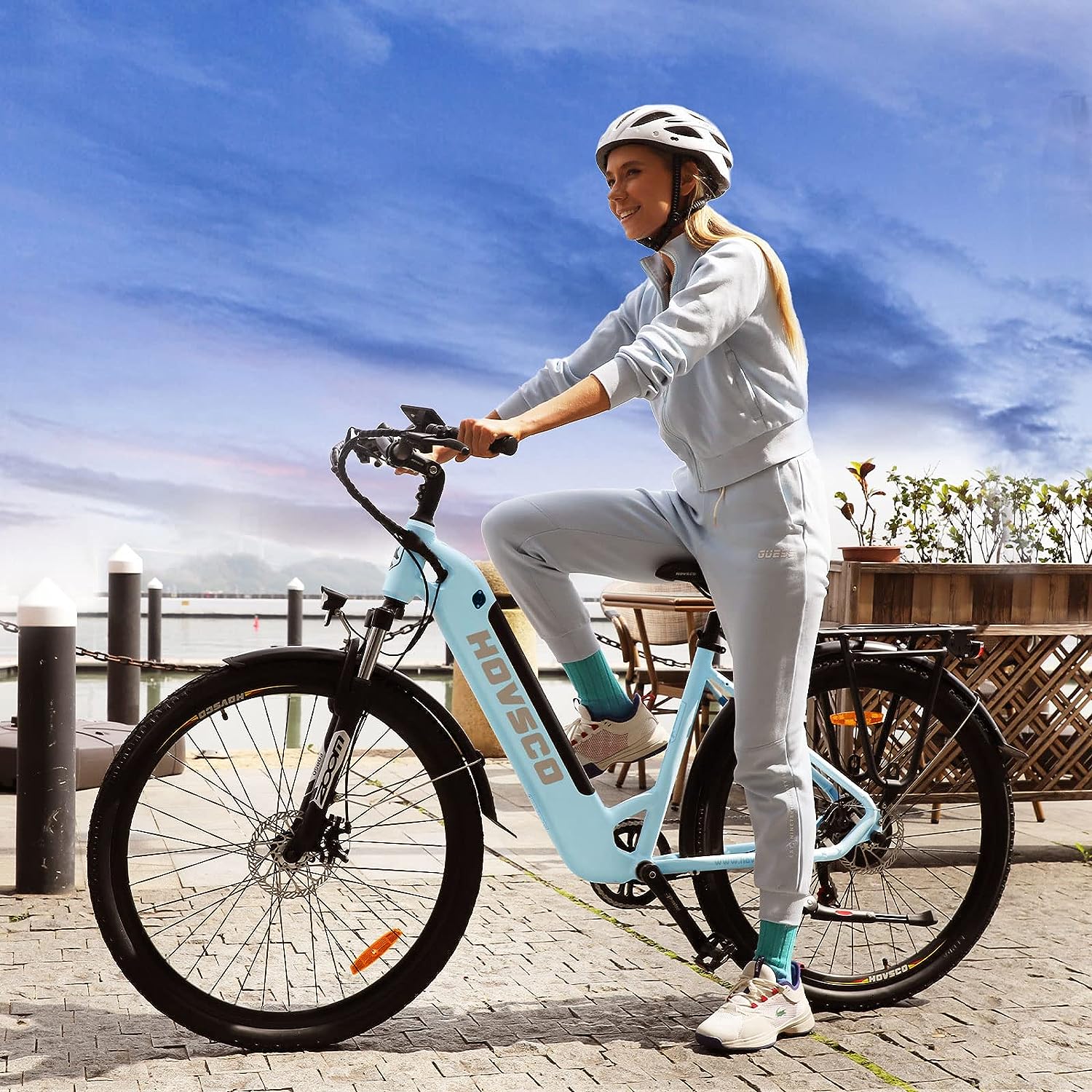 HOVSCO™ A5 Electric Bike Review - Blue